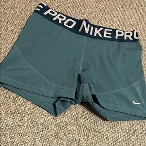 Nike Pro Dark Teal Performance Shorts